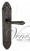 Дверная ручка Venezia на планке PL90 мод. Vignole (ант. серебро) проходная