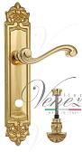 Дверная ручка Venezia на планке PL96 мод. Vivaldi (полир. латунь) сантехническая, пово