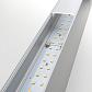 Линейный светодиодный накладной односторонний светильник 53см 10Вт 6500К матовое серебро 101-100-30-