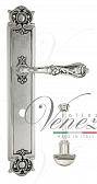 Дверная ручка Venezia на планке PL97 мод. Monte Cristo (натур. серебро + чернение) сан