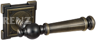 Дверная ручка RENZ мод. Валенсия (бронза матовая античная) DH 69-19 MAB